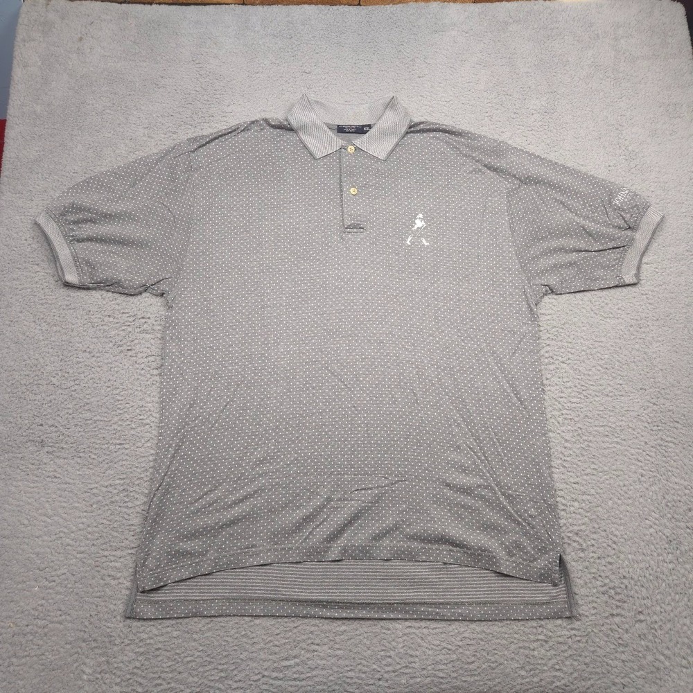 Johnnie Walker Collection Polo‎ Shirt Mens XXL Gray Cotton Golf Scotch Logo
